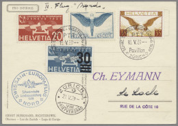 Schweiz: 1939, 15.V., Swissair Europaflug Nord, Zürich-Le Locle, Mit Guter Flugf - Covers & Documents