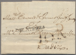 Spain -  Pre Adhesives  / Stampless Covers: 1792, EL From London To Cadiz With S - ...-1850 Prephilately