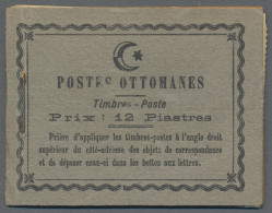 Turkey - Booklets: 1913, Hauptpost Konstantinopel, 10 Pa. Grün, Markenheftchen Z - Booklets