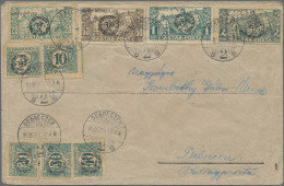 Hungary: 1920, War Relief, 20f.-2kr., Complete Set Of Four In Combination With P - Debrecen