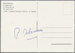 Autographen: DELVAUX, PAUL (1897-1994), Bedeutender Belgischer Maler Des Surreal - Other & Unclassified