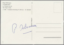 Autographen: DELVAUX, PAUL (1897-1994), Bedeutender Belgischer Maler Des Surreal - Sonstige & Ohne Zuordnung