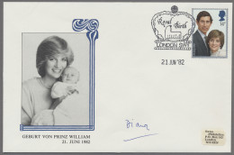 Autographen: DIANA, PRINCESS OF WALES, 1982, Umschlag, Frankiert Mit Großbritann - Other & Unclassified