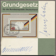 Autographen: HEINEMANN, GUSTAV (1899-1976) Und LEBER, GEORG (1920-2012), Zwei Or - Autres & Non Classés