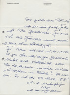 Autographen: JUHNKE, HARALD (1929-2005), Eigenhändiger Brief Von 1988 Mit Gedruc - Altri & Non Classificati