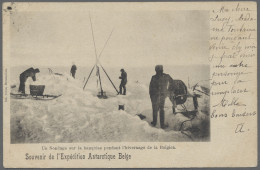 Thematics: Antarctic: 1900, Belgian Antarctic Expedition, Four Different Postal - Sonstige