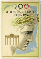 Thematics: Olympic Games: 1936, OLYMPIA BERLIN, Zwei Vollständige Schmucktelegra - Autres & Non Classés