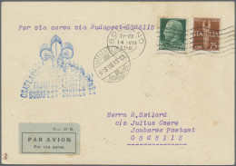 Thematics: Scouts: 1933, Hungary, Gödöllö Jamboree, Airmail Card From "BOLZANO 1 - Otros & Sin Clasificación