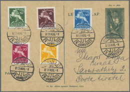Thematics: Scouts: 1933, Hungary, Gödöllö Jamboree, Complete Set On Stationery C - Altri & Non Classificati