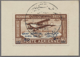 Zeppelin Mail - Overseas: 1931, Landungsfahrt Nach Ägypten, ägyptische Sondermar - Zeppelines