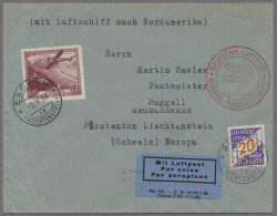 Zeppelin Mail - Germany: 1936, Nordamerikafahrt, Liechtensteinische Post, Zeppel - Luft- Und Zeppelinpost