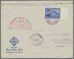 Zeppelin Mail - Germany: 1931, Polarfahrt, Brief Mit 2 RM Polarfahrt (Mi.Nr. 457 - Luft- Und Zeppelinpost