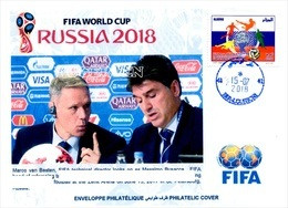 ALGERIA 2018 - Philatelic Cover Van Basten FIFA Football World Cup Russia 2018 Fußball Футбол Россия 2018 - AC Milan - 2018 – Russie