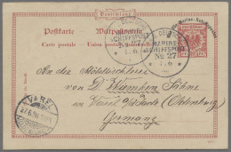 German Ship Post - Marine - Postal Stationery: 1898, Ganzsache Mit Wertstempel K - Sonstige & Ohne Zuordnung