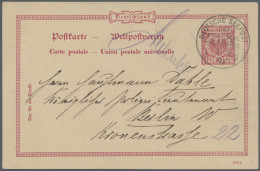 German Ship Post: 1894, Ganzsache, Krone / Adler, 10 Pfennig Mit Entwertung "DEU - Sonstige & Ohne Zuordnung