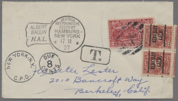 German Ship Post: 1927, Fahnenstempel "Albert Ballin / H.A.L. / DEUTSCH AMERIKAN - Sonstige & Ohne Zuordnung