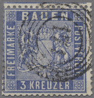 Baden - Marken Und Briefe: 1861, Wappen Mit Liniertem Hintergrund, Eng Gezähnt, - Sonstige & Ohne Zuordnung