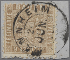 Baden - Marken Und Briefe: 1862f., Wappen Mit Liniertem Hintergrund, 9 Kr. Hello - Autres & Non Classés