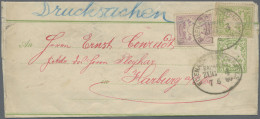 Bayern - Ganzsachen: 1889, Wappen, 3 Pf. Gelblichgrün Und 5 Pfg. Hellviolett, Be - Sonstige & Ohne Zuordnung