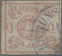 Braunschweig - Marken Und Briefe: 1852, Freimarke 1 Sgr. Mittel- Bis Lebhaftkarm - Braunschweig