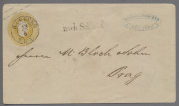 Hamburg - Preussisches Oberpostamt: 1855, "Friedrich Wilhelm IV." 3 Sgr.-Ganzsac - Hamburg