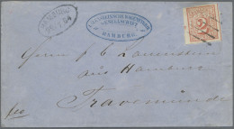 Hamburg - Marken Und Briefe: 1864, 2 Sch. Orangerot Bis Zinnober, Geschnitten Al - Hambourg