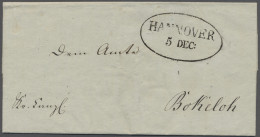 Hannover - Vorphilatelie: HANNOVER; 1817, Großer Ovalstempel "HANNOVER 5 DEC:" A - Préphilatélie
