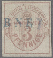 Hannover - Langstempel: NORDERNEY; 1859, Freimarke 3 Pf./ 1/3 Sgr. Rosa, Vollran - Hanovre