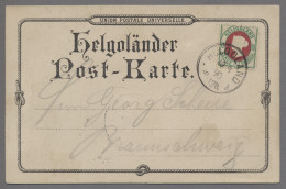 Helgoland - Marken Und Briefe: 1890, "Victoria" 1 1/2 Pence/ 10 Pfennig Bläulich - Héligoland
