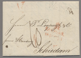 Mecklenburg-Schwerin - Vorphilatelie: WISMAR; 1821, Senkrecht Gefalteter Faltbri - Prephilately