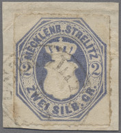 Mecklenburg-Strelitz - Marken Und Briefe: 1864f., Wappen Im Oval, 2 Sgr. Dunkelu - Mecklenbourg-Strelitz