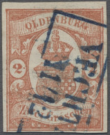 Oldenburg - Marken Und Briefe: 1861, Staatswappen, 2 Gr. Schwärzlichrotorange (e - Oldenburg