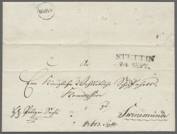 Preußen - Vorphilatelie: 1831, 24.9., SAN.ST., Ekr Auf Brief Von Stettin Nach Sw - Vorphilatelie