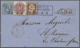 Preußen - Bahnpost: 1862, Dreifarbenfrankatur Aus Friedrich Wilhelm IV., 1/2 Sgr - Sonstige & Ohne Zuordnung