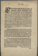 Sachsen - Vorphilatelie: 1740, Leipzig, Gedruckte Verordnung Des Sächsischen Obe - Préphilatélie