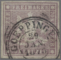 Württemberg - Marken Und Briefe: 1873, Freimarke 70 Kreuzer Rotlila Vollrandig G - Sonstige & Ohne Zuordnung