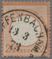 Deutsches Reich - Brustschild: 1873, Kleiner Brustschild, 2 Kr. Rotorange, üblic - Used Stamps