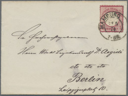 Deutsches Reich - Brustschild: 1874, Großer Brustschild, 1 Gr. Karmin Als EF Auf - Lettres & Documents
