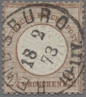 Deutsches Reich - Brustschild: 1873, Großer Brustschild, 2 1/2 Groschen Mittelro - Gebraucht