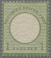 Deutsches Reich - Brustschild: 1872, Großer Brustschild, 1 Kr. In Der B-Farbe Gr - Ongebruikt