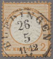 Deutsches Reich - Brustschild: 1872, Großer Brustschild 2 Keruzer Orange, Sauber - Oblitérés