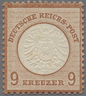 Deutsches Reich - Brustschild: 1872, Großer Brustschild, 9 Kreuzer Hell- Bis Mit - Unused Stamps