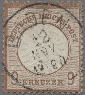 Deutsches Reich - Brustschild: 1872, Großer Brustschild 9 Kreuzer In Der Farbvar - Oblitérés