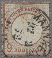 Deutsches Reich - Brustschild: 1872, Großer Brustschild 9 Kreuzer In Der Guten F - Gebraucht