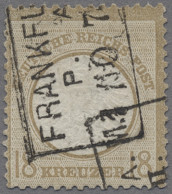 Deutsches Reich - Brustschild: 1874, Großer Brustschild, 18 Kr. Ockerbraun, Sehr - Gebraucht