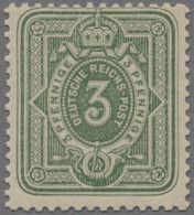 Deutsches Reich - Pfennige: 1875, 3 Pfg. Gelblichgrün, In Seltener, Tadellos Pos - Unused Stamps