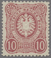 Deutsches Reich - Pfennige: 1875, 10 Pfg. Lilarot, Farbfrisches, Sehr Gut Zentri - Neufs