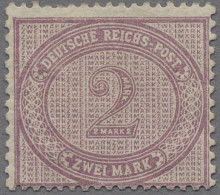 Deutsches Reich - Pfennige: 1889, 2 Mark Lebhaftgraulila, Ungebraucht Mit Teilen - Neufs