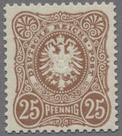 Deutsches Reich - Pfennig: 1889, 25 Pfg. Lebhaftgelbbraun, Spätauflage, Scharfe - Ongebruikt