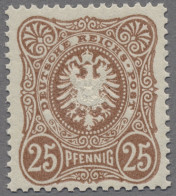Deutsches Reich - Pfennig: 1889, 25 Pfg. Lebhaftgelbbraun, Spätauflage, Scharfe - Unused Stamps